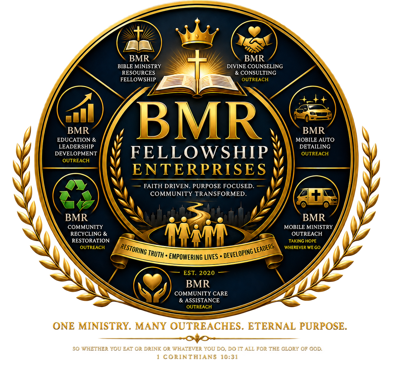 BMR Fellowship Enterprises emblem